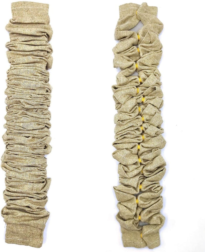 ECUDIS 2 Pack Chandelier Cord Cover, 6 Feet Chain Cover for Chandelier Lighting Wires, Brown - Image 3