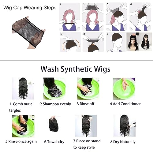 Akstore 28 inch Fashion Wigs Long Wavy Curly Hair Cosplay Wig (Purple) - Image 4