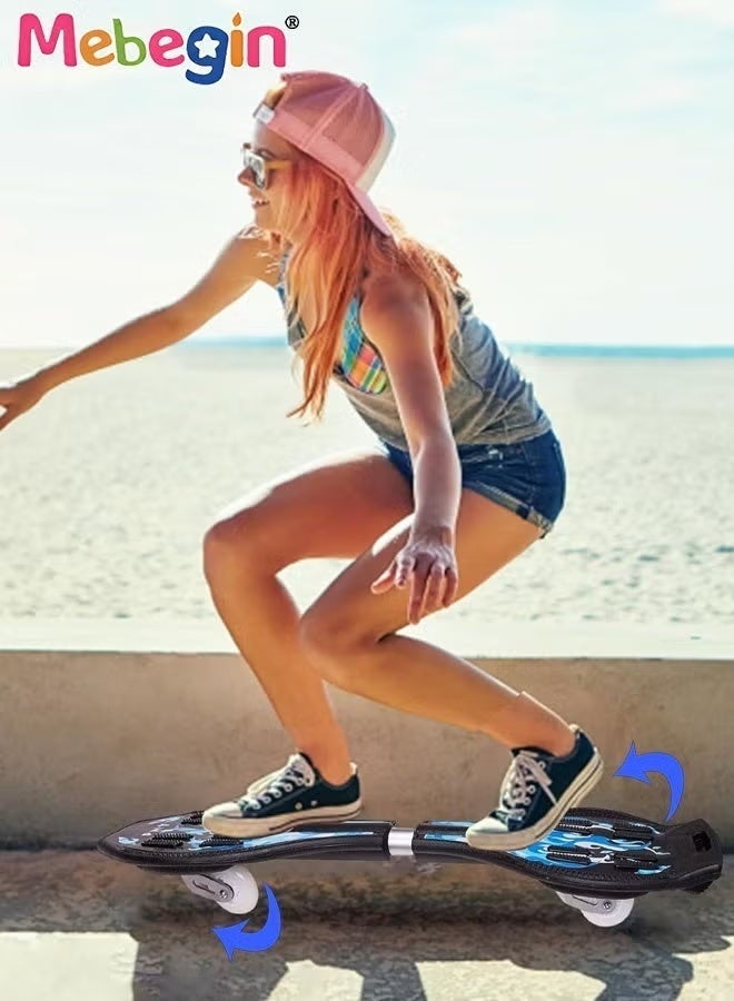 Sturdy Caster Board, Deluxe Junior Skateboard with Flashing Wheels and Anti-slip Board, Suitable for Kids Aged 5+ and Adults - Image 4