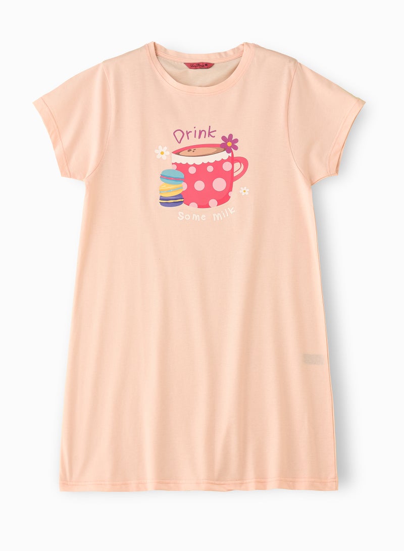 Lacy Dreams LACY DREAMS WOMENS KNITTED SLEEP SHIRT  - Image 1