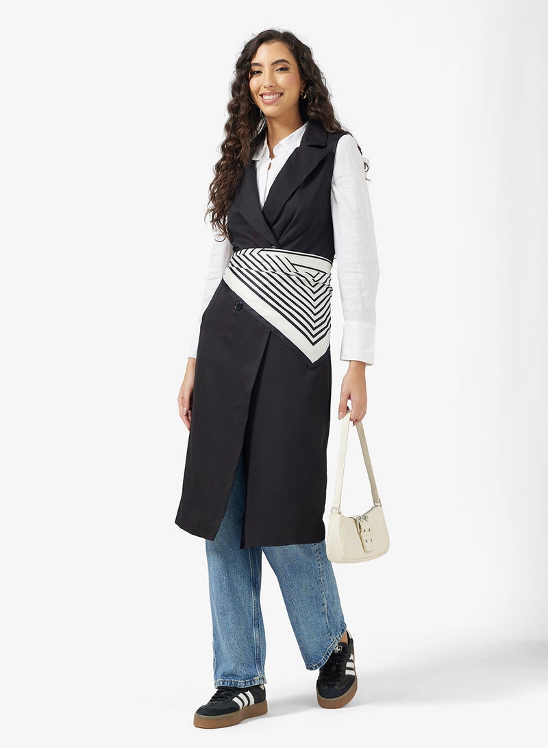 جينجر سترة طويلة بأزرار - Image 4