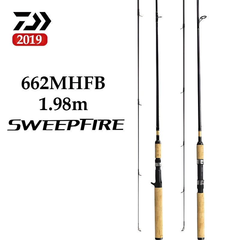 دايوا سنارة صيد 2019 Daiwa Sweepfire 662MHFB 1.98m Fishing Rod - Image 1