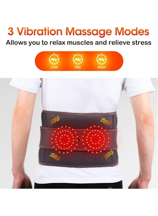 Generic Electric lumbar heating pad, cordless heated backpack abdominal warmth lumbar support with 3 quick heat massage modes - Image 4