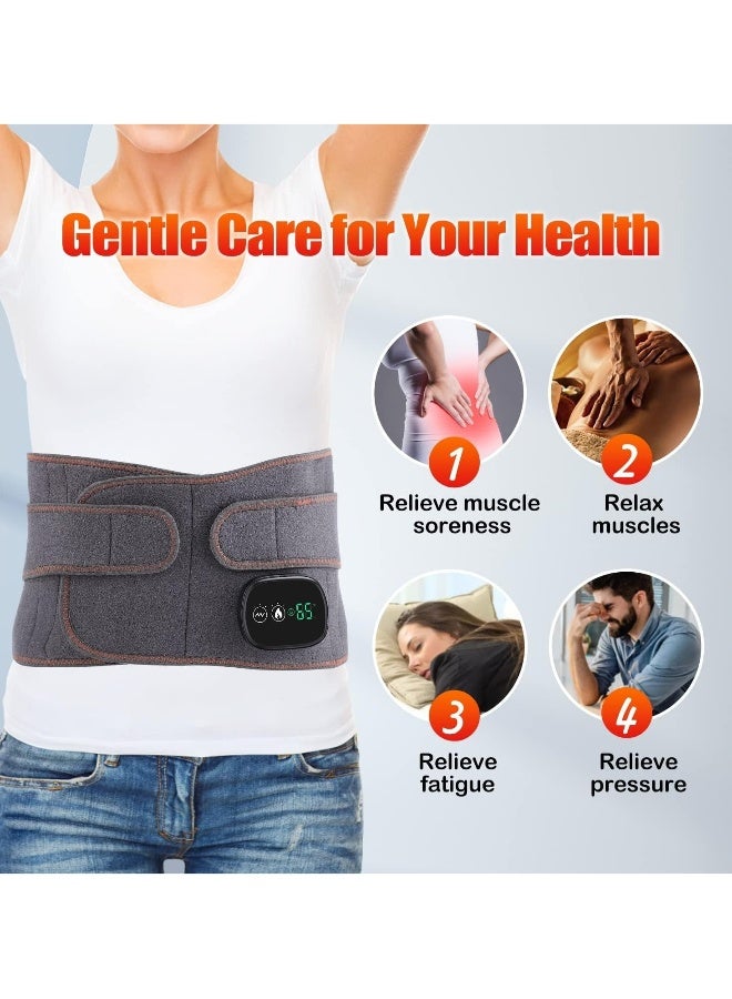 Generic Electric lumbar heating pad, cordless heated backpack abdominal warmth lumbar support with 3 quick heat massage modes - Image 5