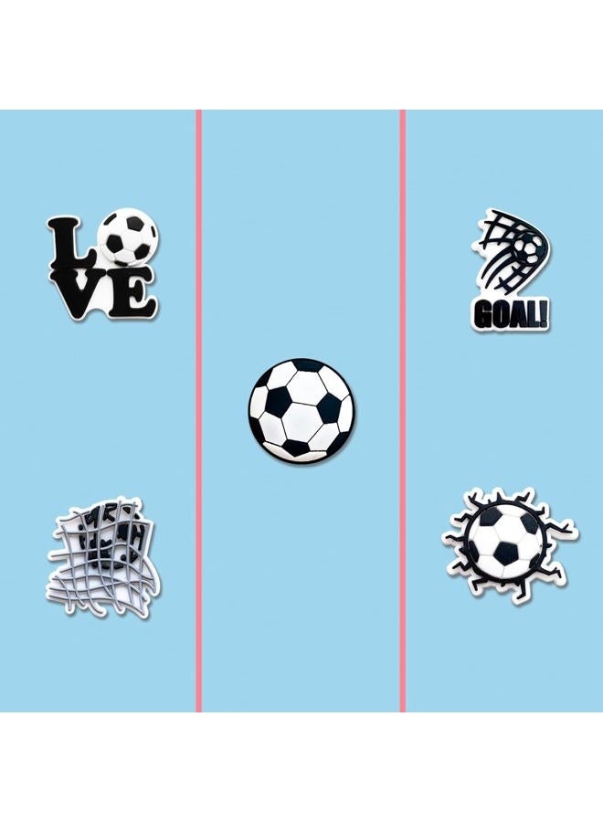 Zanerolan 25Pcs Soccer Shoe Decoration Charms for Croc Clog, Sports Ball Charms for Adult Party Favor - Image 2