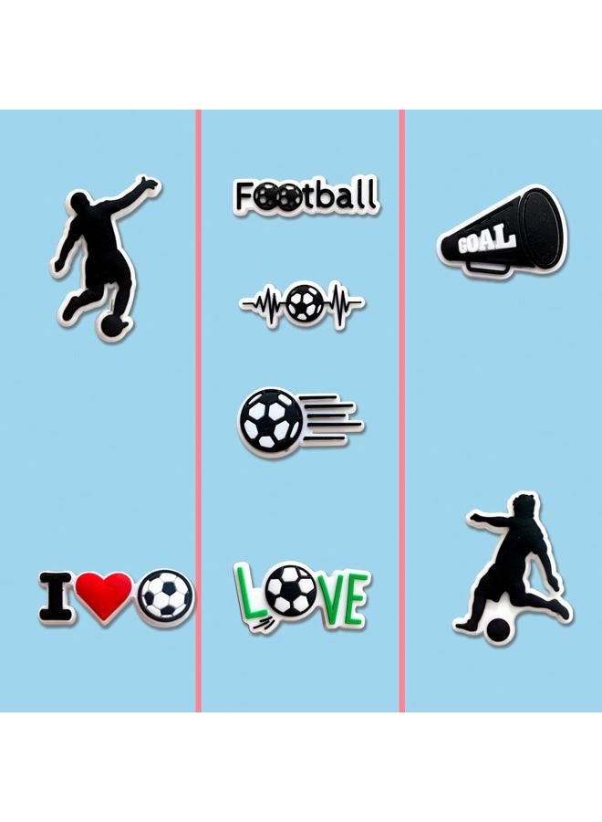 Zanerolan 25Pcs Soccer Shoe Decoration Charms for Croc Clog, Sports Ball Charms for Adult Party Favor - Image 4