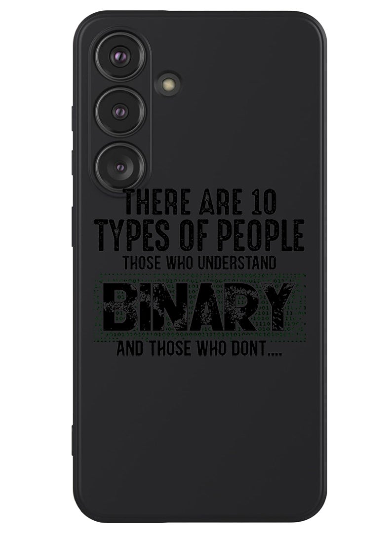 Theodor Protective Slim Fit Case Liquid Silicone Cover with Full Body Protection Anti-Scratch Shockproof Case For Samsung Galaxy S24 (Black) - Binary Black - Image 1