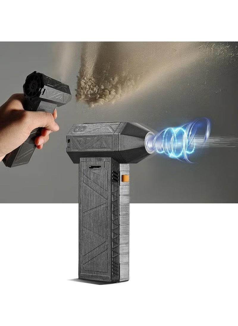 TIGER - Mini Blower Compact High-Speed – 130,000 RPM Power Blower, Portable and Rechargeable, Multi-Purpose Jet Blower with Adjustable Speed, Large Battery, Type-C Fast Charging for Cleaning, Dusting, and DIY Projects - Image 1