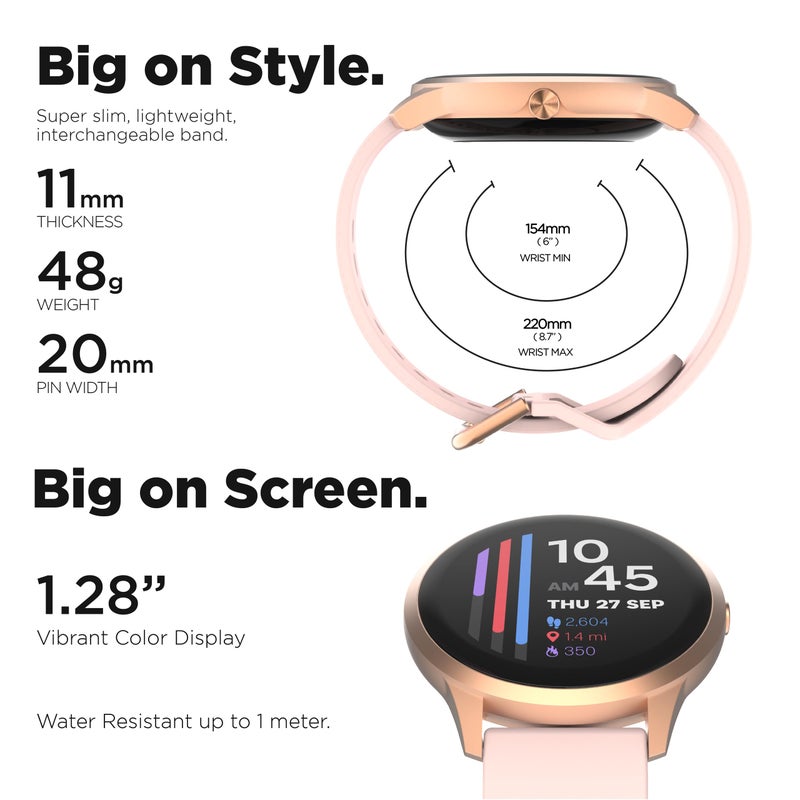iTouch Sport 4 Smartwatch - Fitness Tracker, Heart Rate Monitor, Customizable Watch Face - Activity and Calorie Tracker - 100+ Sports Modes - Bluetooth Connectivity - Image 2