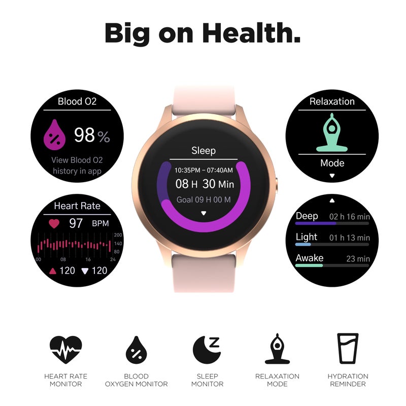 iTouch Sport 4 Smartwatch - Fitness Tracker, Heart Rate Monitor, Customizable Watch Face - Activity and Calorie Tracker - 100+ Sports Modes - Bluetooth Connectivity - Image 3
