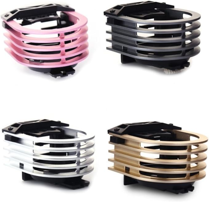 Expandable Car Cup Holder Vent Mount Air Vent Water Bottle Can Holder Golden - Image 1