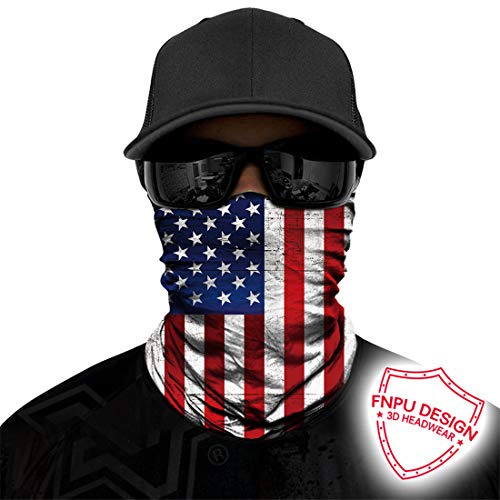 TERNNK Seamless Neck Gaiter Shield Scarf Bandana Face Mask (Red Flag) - Image 2