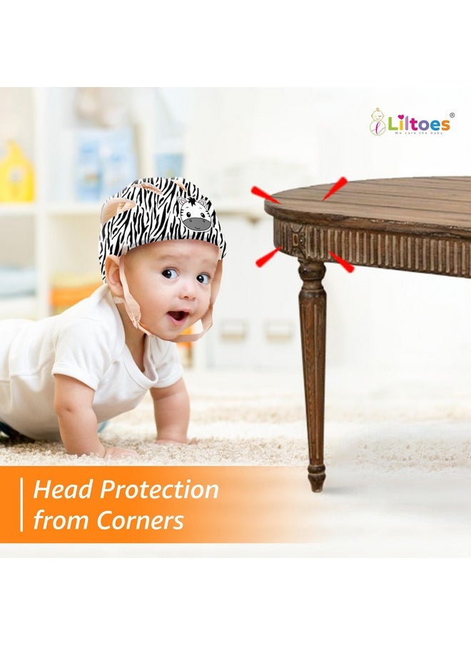 Baby Head Protector For Safety Of Kids 6M To 3 Years- Baby Safety Helmet With Proper Air Ventilation & Corner Guard Protection + 1 Pair Knee Pad + 1 Pair Elbow Pad (Stripy Zigby) - pzsku/Z93471C66C8F7EC7F783AZ/45/_/1735567119/efb8c27a-8c4f-4cc1-a4e8-9e6bd9339227