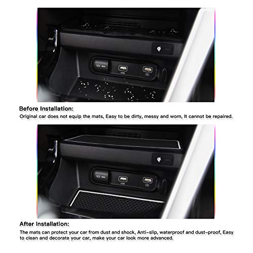 SKTU for 2021 2022 2023 2024 2025 2026 Kia Seltos Door Slot Mat Non-Slip Interior Door Groove Gate Pad Fit 2021-2025 2026 Kia Seltos Door Compartment Cup Center Console Liners (White) - Image 3