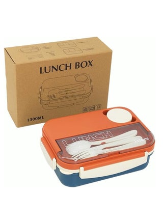Bento Box, Lunch Box Containers for Toddler/Kids/Adults, 1300ml-4 Compartments&Fork, Leak-Proof, Microwave/Dishwasher/Freezer Safe, Bpa-Free - pzsku/Z93471D7F7B17866B41B6Z/45/_/1713152931/a4683ce9-5fba-477a-8d7b-f26faa72bcf2