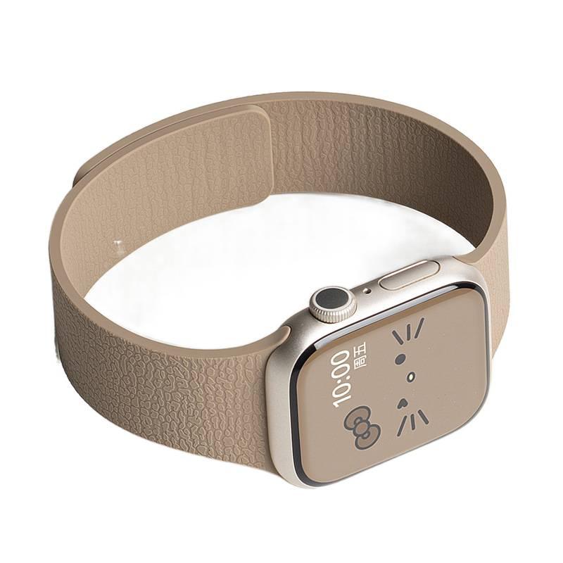 سوار ساعة ذكية سوار رياضي من السيليكون متوافق مع Apple Watch بملاءمة قابلة للتعديل وحزام بديل للاستخدام اليومي باللون أسود قابل للتعديل للاستخدام المنزلي للسفر - Image 1