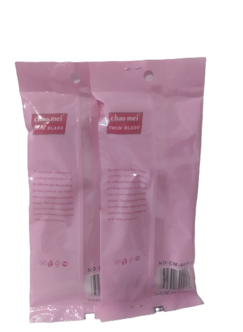 Beauenty Set Of 3 Packs Chao Mei Twin Razor For Women 15 Razors - Image 2