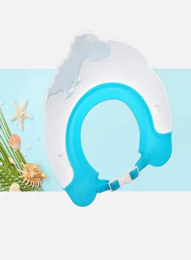 NL TRADERS Shower Cap Bath Visor hat for Eye and Ear wash ProtectionAdjustable Silicone Bathing Crown Waterproof Shampoo hat for Washing Hair Shower Bathing Protection Bath Cap for Toddler Baby Children - Image 4