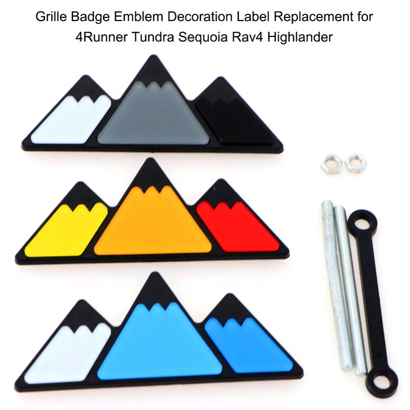 Grille Badge Emblem Decoration Label Replacement for 4Runner Tundra Sequoia Rav4 Highlander - Image 5