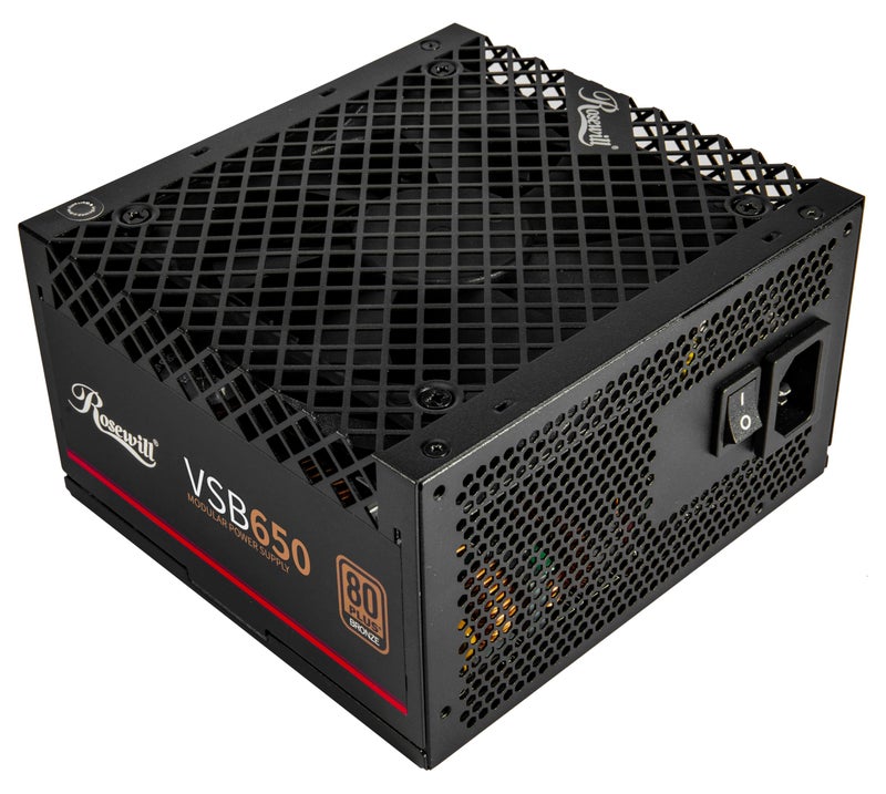 Rosewill VSB 650W 80+ Bronze, ATX 3.0 & 3.1 Compatible, Semi-Modular Power Supply, PCIe 5.1 12V-2x6 Connector, 105Â°C/221Â°F Japanese Capacitor, 120mm ICB Silent Fan - 5 Year Warranty - Image 2