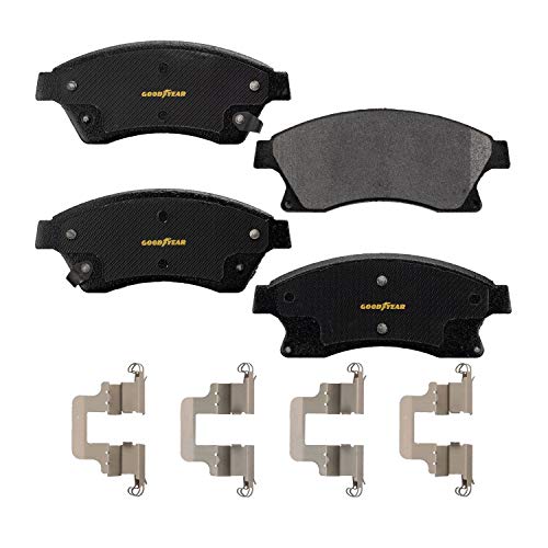 Goodyear Brakes PRK47712F | Front Premium Brake Kit with Pair (2) of AntiOx Coated Brake Rotors and Semi-Metallic Brake Pads fits Chevrolet Cruze 15-11, Cruze Limited 2016, Sonic 18-12 - Image 2