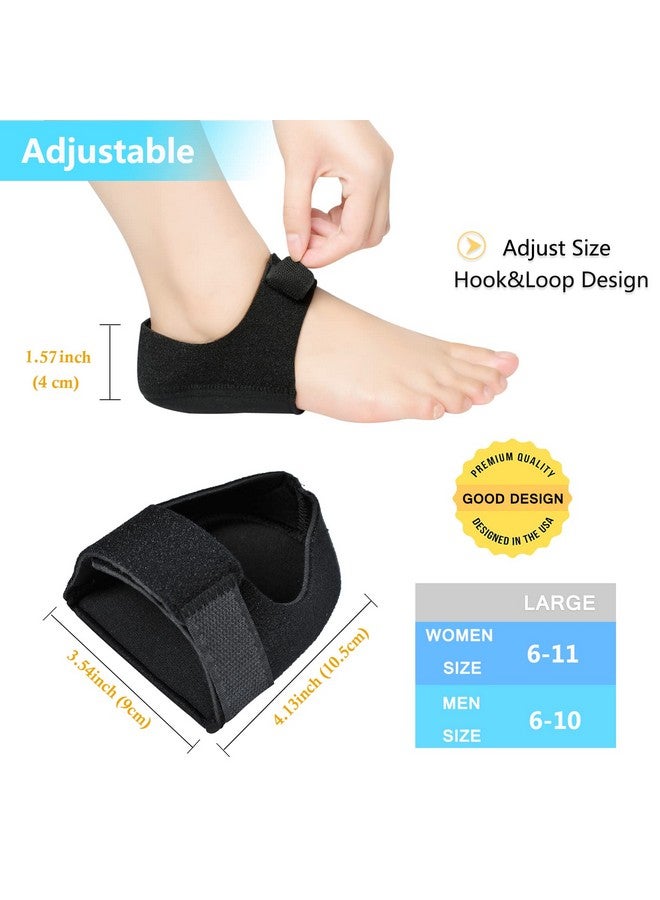 JUMPOW Gel Heel Cushion Support for Plantar Fasciitis, Heel Pain & Achilles Tendinitis - Protectors & Pads for Men & Women - Image 3