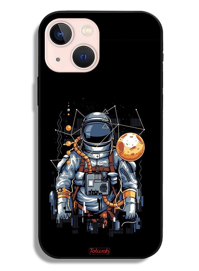 Tolwak Apple iPhone 13 mini Protective Case Astronaut Abstract Art - Image 2