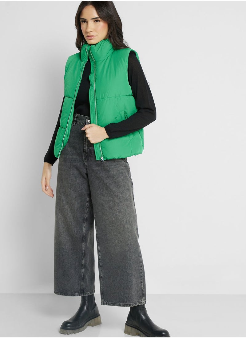 Jacqueline de Yong - High Neck Coat - Image 1