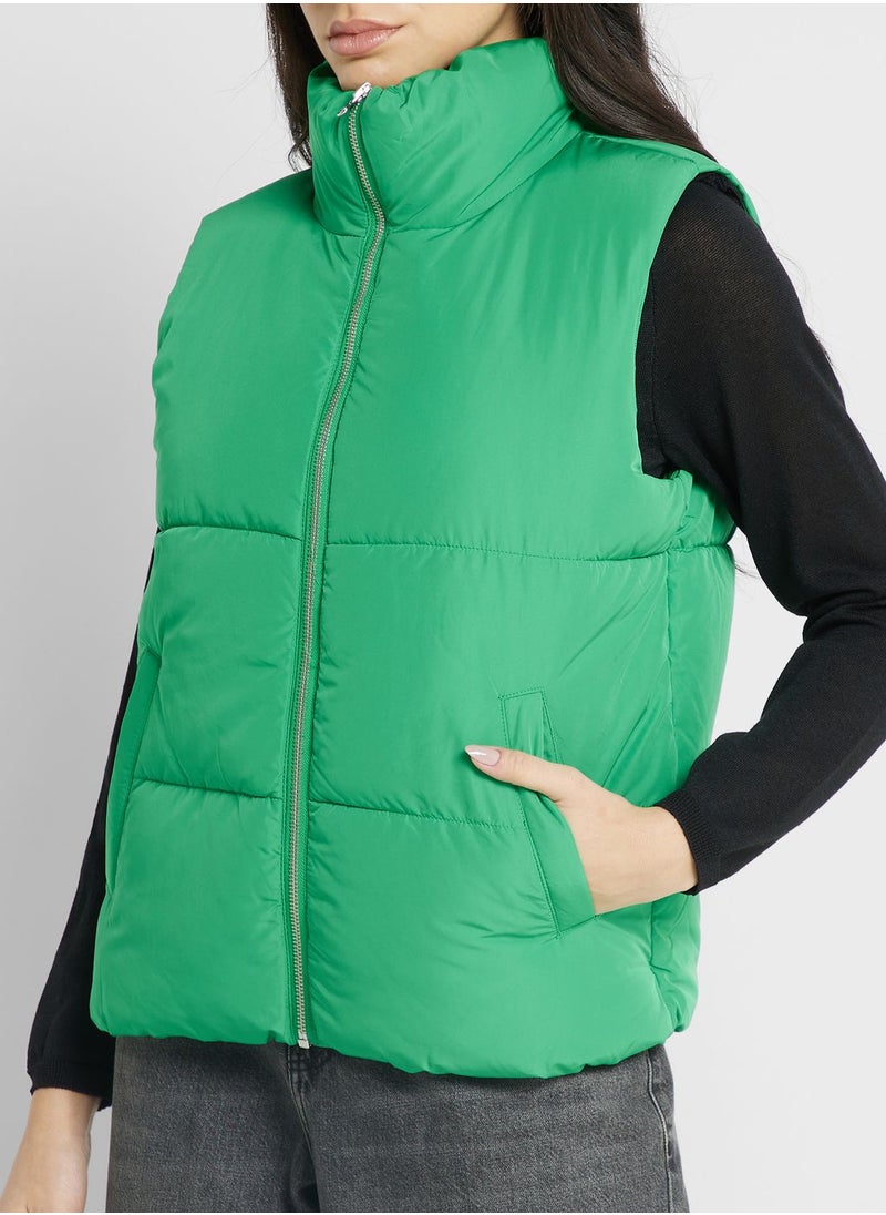 Jacqueline de Yong - High Neck Coat - Image 1