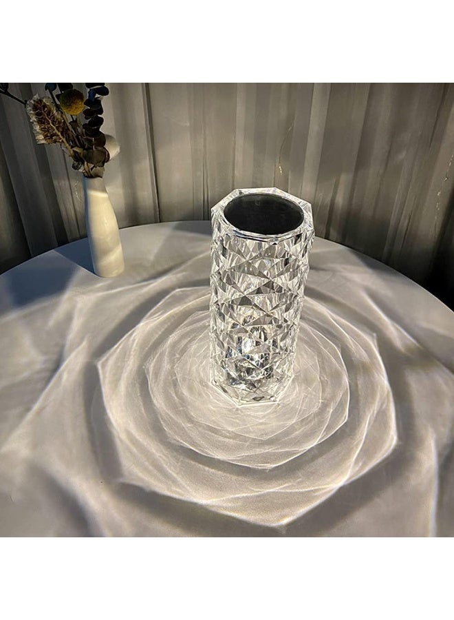 BLOOMING TIME Crystal Diamond Table Lamp RGB 16 Colors USB Charging Touch Lamp Bedside Night Light With Remote Control Acrylic Rose Rays Led Ambient Mood Lamp For Bedroom Living Room Guest Room Bar And Restaurant - Image 3