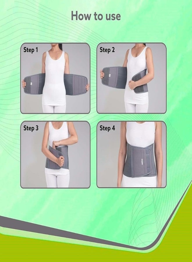 EASEFIT حزام إيزيفيت للبطن للتعافي بعد الولادة وتخفيف آلام الظهر، حزام دعم للبطن والخصر للنساء بعد الولادة، حزام دعم أسفل الظهر للرجال والنساء، مقاس كبير - Image 3