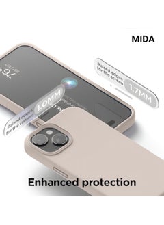 Mida iPhone 15 Case, Full Body Protection with Soft Silky Texture, Shockproof Cover with Microfiber Lining  - Image 5