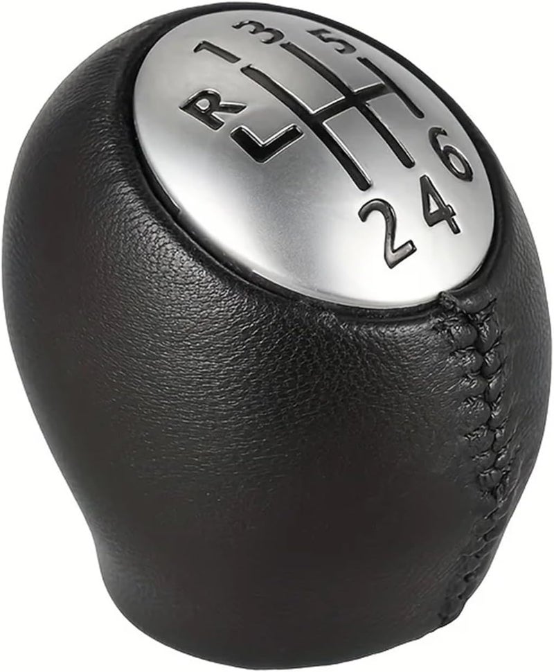 Shift Knob 2pcs 6-Speed Gear Shift Knob Leather Handleball for Manual Automatic Vehicles - Image 3