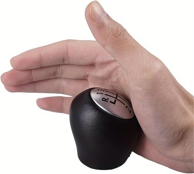 Shift Knob 2pcs 6-Speed Gear Shift Knob Leather Handleball for Manual Automatic Vehicles - Image 2