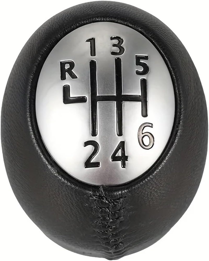 Shift Knob 2pcs 6-Speed Gear Shift Knob Leather Handleball for Manual Automatic Vehicles - Image 1