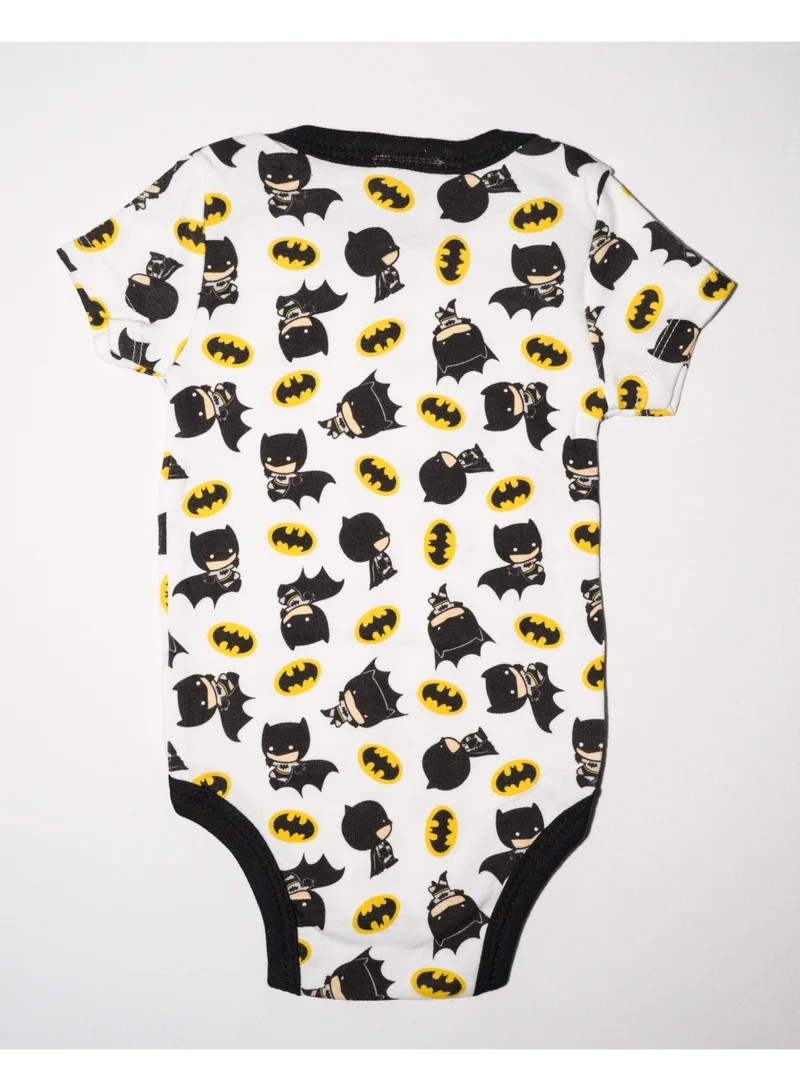 Bambimici Bambimici Batman Print Short Sleeve  Body suit  Set of 2