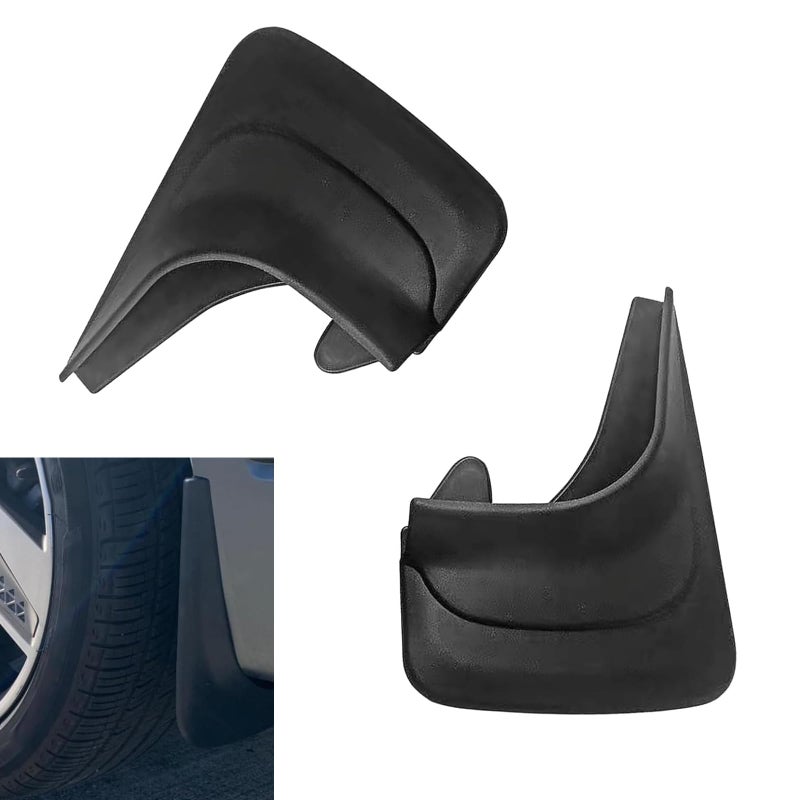 Zosgrew 2 PCS Car Mud Flaps, Splash-Proof Mud Splash Guards Tire Protector, Front and Rear Mudguard Replacement, Universal for Most Sedans (Black #S) - Image 1