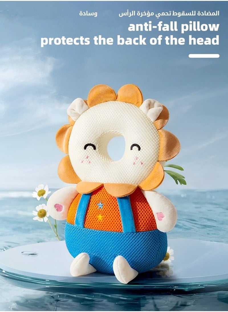 MIXDE Baby Head Protector, Infant Head Protect Pillow, Toddlers Head Safety Pad Cushion, Adjustable Toddlers Head Safety Pad Cushion Backpack, Baby Back Protection for Crawling u0026 Walk  - Image 2