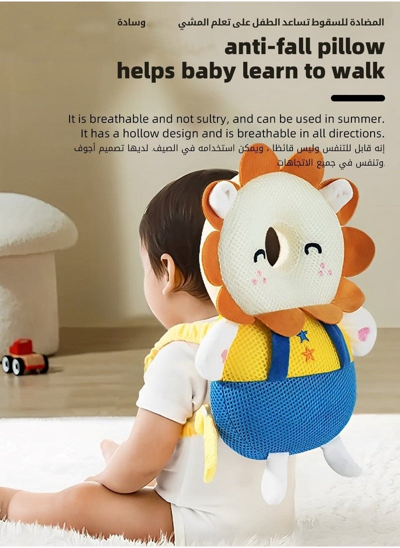MIXDE Baby Head Protector, Infant Head Protect Pillow, Toddlers Head Safety Pad Cushion, Adjustable Toddlers Head Safety Pad Cushion Backpack, Baby Back Protection for Crawling u0026 Walk  - Image 1