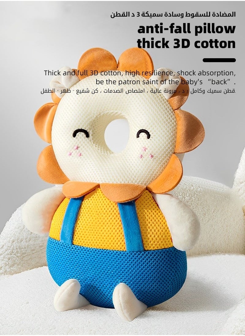 MIXDE Baby Head Protector, Infant Head Protect Pillow, Toddlers Head Safety Pad Cushion, Adjustable Toddlers Head Safety Pad Cushion Backpack, Baby Back Protection for Crawling u0026 Walk  - Image 5