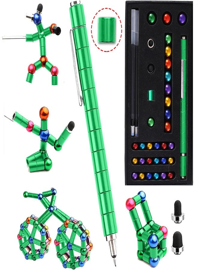 beamdoor Fidget Pen，Magnetic Pen，Decompression Magnetic Toy Pen, Teen Girl Gifts, Gifts for Teenage Boys，Novelty Toy Gift for Kids or Friends (Green, Big) - Image 1