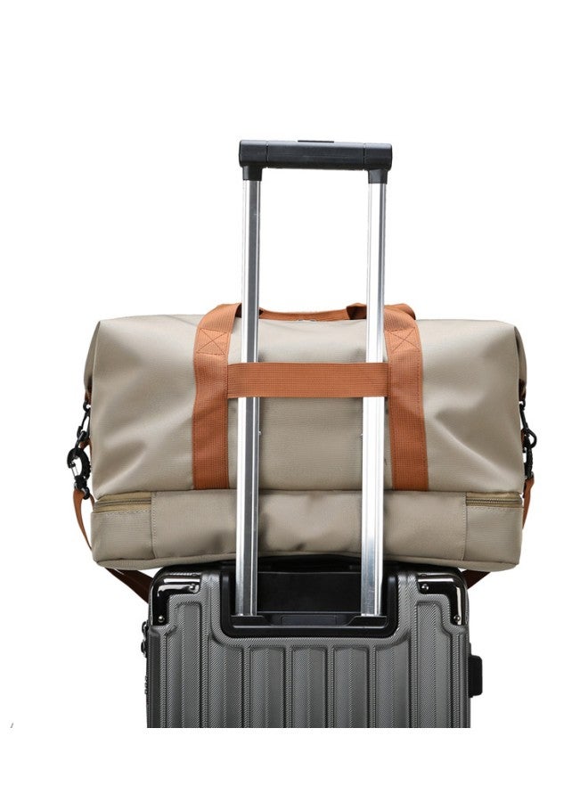 WAOKN Large-capacity Travel Bag Handbag Boarding Luggage Bag Dry and Wet Separation Independent Shoe Compartment Business Trip Fitness Shoulder Bag Gym Sacks - Image 3