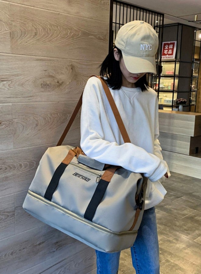 WAOKN Large-capacity Travel Bag Handbag Boarding Luggage Bag Dry and Wet Separation Independent Shoe Compartment Business Trip Fitness Shoulder Bag Gym Sacks - Image 2