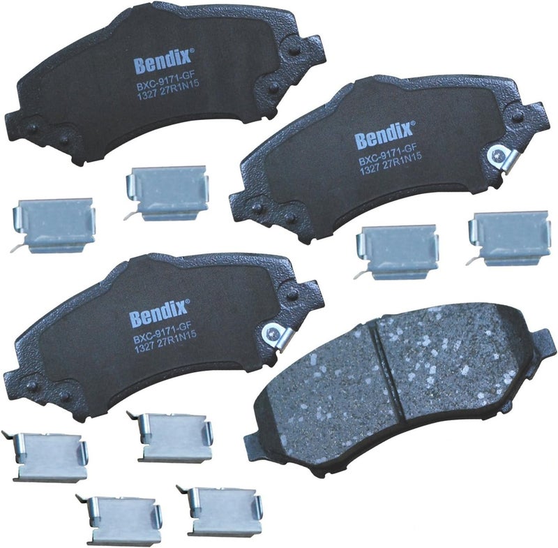 Bendix Priority1 CFC1327 Ceramic Front Brake Pads for Select Models Chrysler Town & Country,Dodge Grand Caravan,Journey,Nitro,Jeep Liberty,Wrangler,Wrangler JK,Ram C/V,Volkswagen Routan,Routan - Image 2