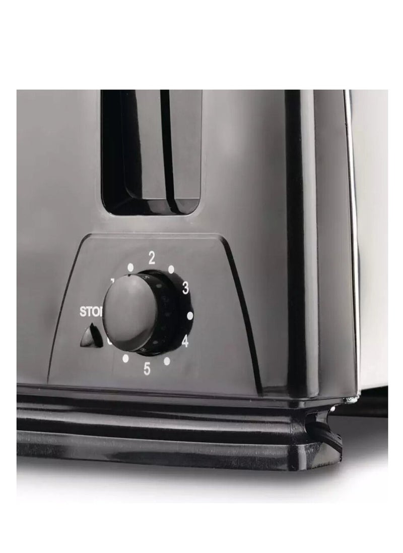 Generic 4 Slice Toaster with 2 Adjustable Browning Control knob, Stop Function & Removable Crumb Tray Breakfast Maker Stainless Steel Bread Toaster  - Image 5