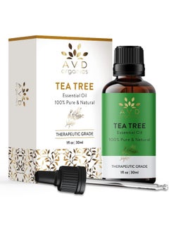 AVD Organics Tea Tree Essential Oil 30Ml - 100% Pure And Natural Therapeutic Grade Aromatherapy Essential Oil For Relaxation, Skin & Hair, Essential Oil For Diffuser 1 Fl. Oz  - Image 2