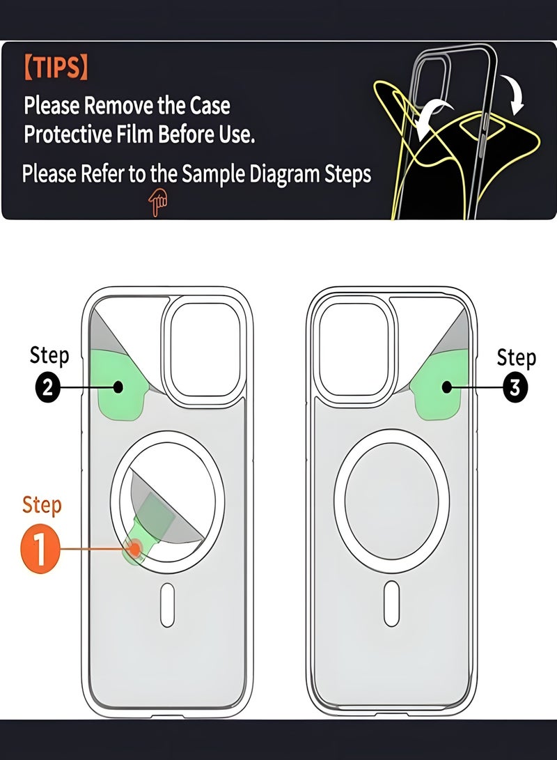 Magsafe Case for iPhone 14 Pro Max Magsafe Clear Cover Magnetic Wireless Charging Support, Shockproof Protection, Scratch-Resistant for iPhone 14 Pro Max - Black - Image 5