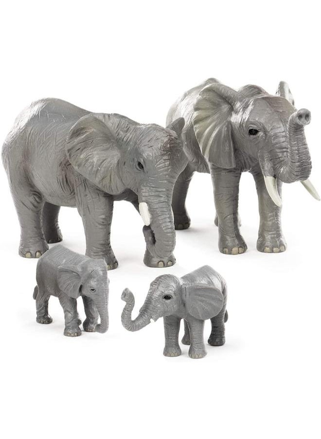 Terra by Battat Terra by Battat – African Elephant Family – Miniature Elephant Animal  - Image 1