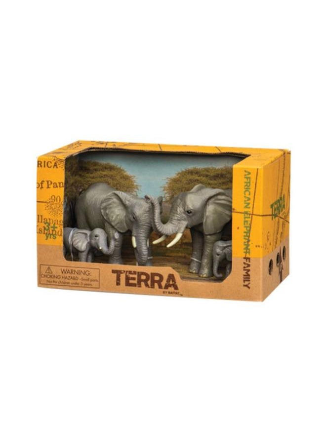 Terra by Battat Terra by Battat – African Elephant Family – Miniature Elephant Animal  - Image 2