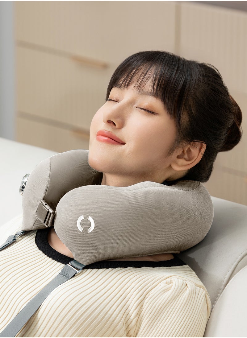 ROTAI - Premium Electric Neck Massager Pillow – Portable U-Shaped Memory Foam with Heat & Vibration Therapy – Relieves Neck & Shoulder Pain – Travel-Friendly – Rechargeable for Home, Office, and Car Use - Image 1